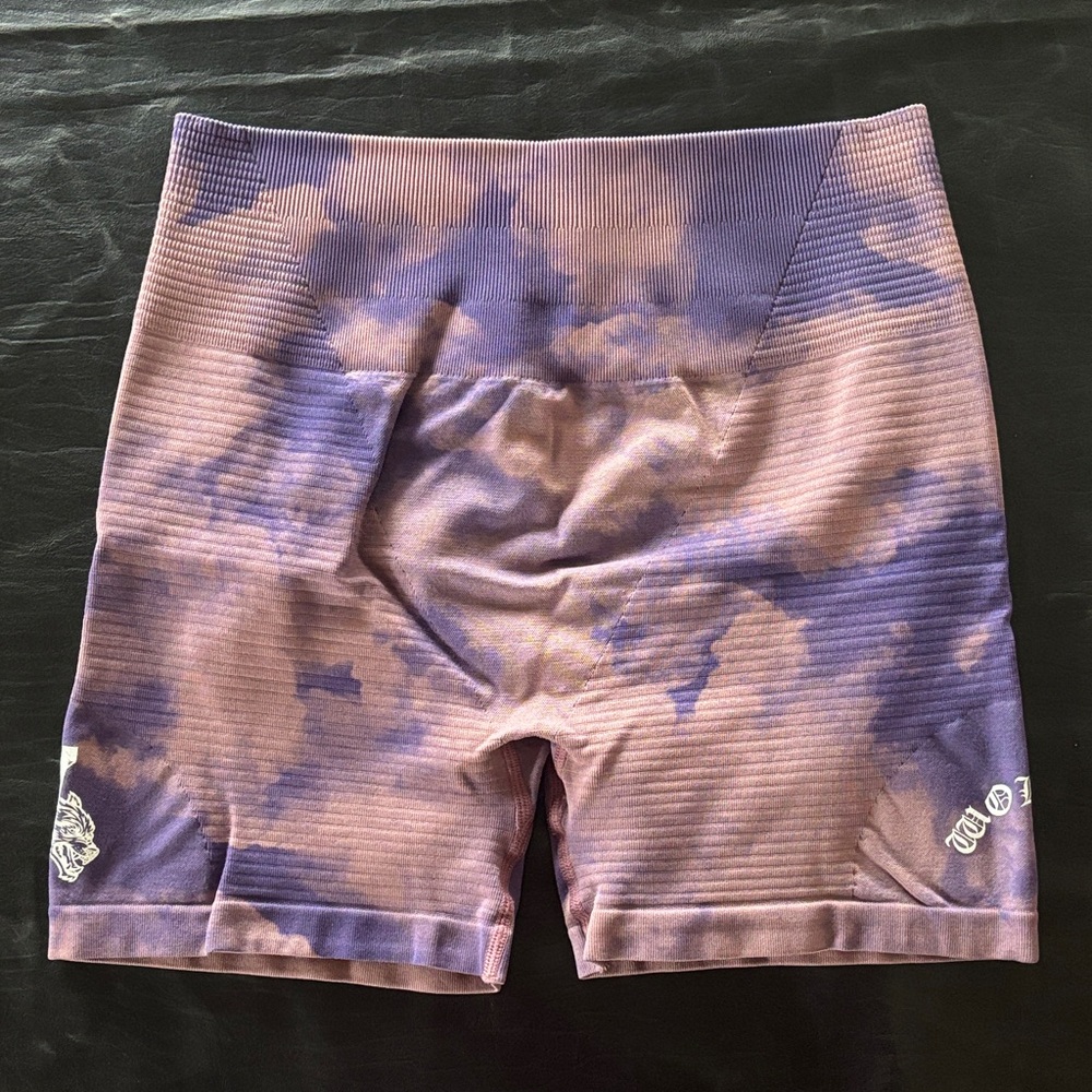 Darc Sport Women's Purple Tie-Dye Shorts